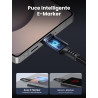 Uvert 100w câble usb c vers usb c pd 20v 5a câble type c charge rapide et sync compatible avec iphone 17 pro max air 16 15 14 ga