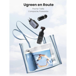 Uvert nexode 65w chargeur usb c rapide 3 ports gan prise usb c compatible avec iphone 17 pro max air 16 15 14 13 12 galaxy s26 s