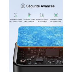 Uvert nexode 65w chargeur usb c rapide 3 ports gan prise usb c compatible avec iphone 17 pro max air 16 15 14 13 12 galaxy s26 s