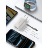 Uvert nexode 65w chargeur usb c rapide 3 ports gan prise usb c compatible avec iphone 17 pro max air 16 15 14 13 12 galaxy s26 s