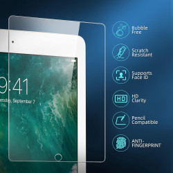 NEW'C Lot de 2, Protection Écran en Verre Trempé pour iPad Air 3 (10.5" Modèle 2019) et iPad Pro 10,5 2017, Film Protection écra