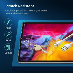 NEW'C Lot de 2, Protection Écran en Verre Trempé pour iPad Air 4 2022/2020 10,9(4ème/5ème Géneration), iPad Pro 11" Modèle 2022/