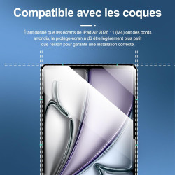 NEW'C Lot de 2, Protection Écran pour iPad Air 2026 11 Pouces (M4), Film de Protecteur en Verre Trempé, Résistant (0,33mm HD Ult