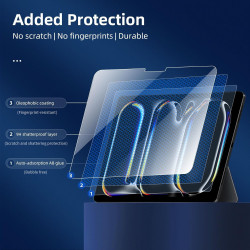 NEW'C Lot de 2, Protection Écran en Verre Trempé pour iPad Pro 11 Pouces M4 (2024), Film de Protecteur en Verre Trempé, Résistan