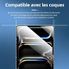 NEW'C Lot de 2, Protection Écran pour Apple iPad Pro M5 (2025) 11 Pouces, Film de Protecteur en Verre Trempé, Résistant (0,33mm 