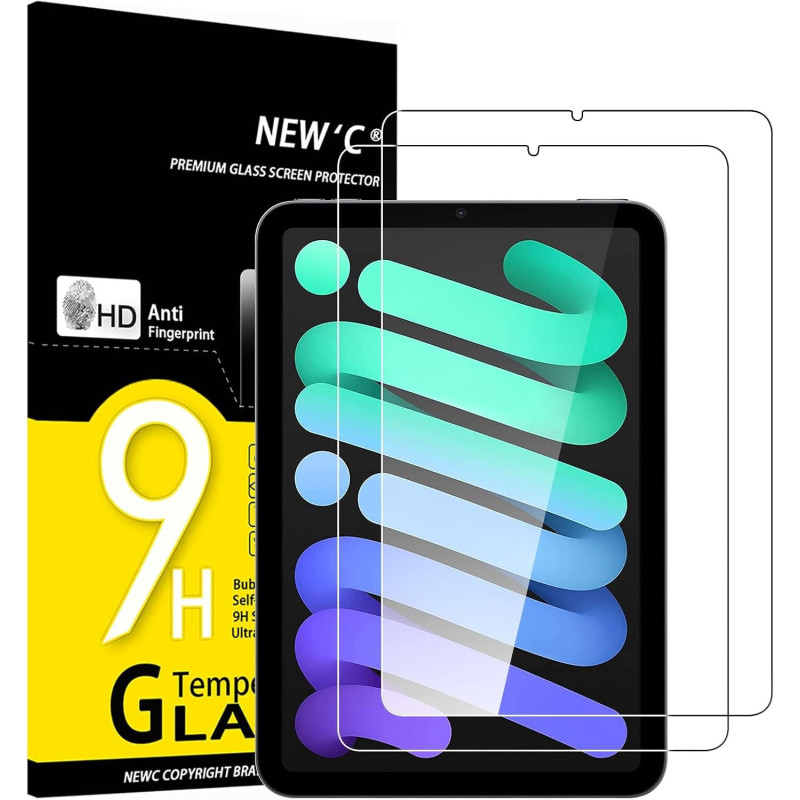 NEW'C Lot de 2, Protection Écran pour iPad mini 7 (A17 Pro, Modèle 2024, 7ème Génération) / mini 6 (Modèle 2021, 6ème Génération