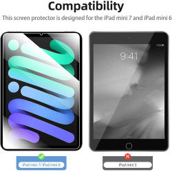 NEW'C Lot de 2, Protection Écran pour iPad mini 7 (A17 Pro, Modèle 2024, 7ème Génération) / mini 6 (Modèle 2021, 6ème Génération