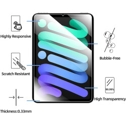 NEW'C Lot de 2, Protection Écran pour iPad mini 7 (A17 Pro, Modèle 2024, 7ème Génération) / mini 6 (Modèle 2021, 6ème Génération