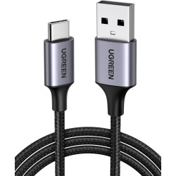 Uvert câble usb c charge rapide 3a qc3.0 480mbps cable chargeur usb type c nylon tressé compatible avec iphone 17 16 15 pro max 