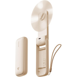 Aecooly ventilateur portable à main, mini ventilateur de poche, usb rechargeable [24h d'autonomie], petit pliable pour voyage, é