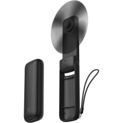 Aecooly Ventilateur Portable à Main, Mini Ventilateur de Poche, USB Rechargeable [24H d'Autonomie], Petit Pliable pour Voyage, É