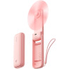 Aecooly Ventilateur Portable à Main, Mini Ventilateur de Poche, USB Rechargeable [24H d'Autonomie], Petit Pliable pour Voyage, É