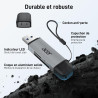 Acer Lecteur de Carte SD 3.0, SD Card Reader USB C et USB 3.0 pour SD/Micro SD/SDHC/SDXC/MMC, Compatible avec iPhone 17 Pro, Mac