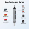 Acer Lecteur de Carte SD 3.0, SD Card Reader USB C et USB 3.0 pour SD/Micro SD/SDHC/SDXC/MMC, Compatible avec iPhone 17 Pro, Mac