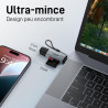 Acer Lecteur de Carte SD 3.0, SD Card Reader USB C et USB 3.0 pour SD/Micro SD/SDHC/SDXC/MMC, Compatible avec iPhone 17 Pro, Mac