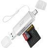 Acer Lecteur de carte SD, adaptateur pour lecteur de carte mémoire USB C et USB 3.0, prend en charge SD/Micro SD/SDHC/SDXC/MMC, 