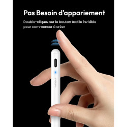 Metapen Stylet A8 Compatible avec Apple iPad 2018-2026 pour iPad 11 A16/10/9/8/7/6,Pro 3/4/5/6/M4/M5,Air 3/4/5/M2/M3/M4,Mini 5/6