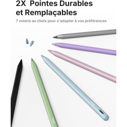 Metapen Stylet A8 Compatible avec Apple iPad 2018-2026 pour iPad 11 A16/10/9/8/7/6,Pro 3/4/5/6/M4/M5,Air 3/4/5/M2/M3/M4,Mini 5/6