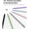 Metapen stylet a8 compatible avec apple ipad 2018-2025 pour ipad 11 a16/10/9/8/7/6,pro 3/4/5/6/m4,air 3/4/5/m2/m3,mini 5/6,penci