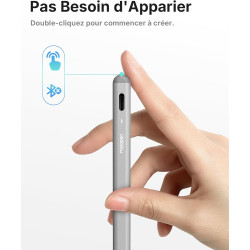 Metapen stylet a8 compatible avec apple ipad 2018-2025 pour ipad 11 a16/10/9/8/7/6,pro 3/4/5/6/m4,air 3/4/5/m2/m3,mini 5/6,penci