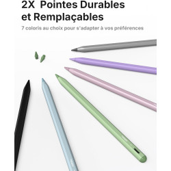 Metapen Stylet A8 Compatible avec Apple iPad 2018-2026 pour iPad 11 A16/10/9/8/7/6,Pro 3/4/5/6/M4/M5,Air 3/4/5/M2/M3/4,Mini 5/6,