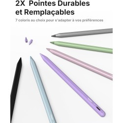 Metapen Stylet A8 Compatible avec Apple iPad 2018-2026 pour iPad 11 A16/10/9/8/7/6,Pro 3/4/5/6/M4/M5,Air 3/4/5/M2/M3/M4,Mini 5/6