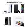 Ubluker 10K 8K 4K Câble HDMI 48Gbps 2.5M, Certifié Ultra Haut Débit HDMI® Cable 4K 240Hz 144Hz 120Hz 8K60Hz 0,01ms HDR10+ ARC eA