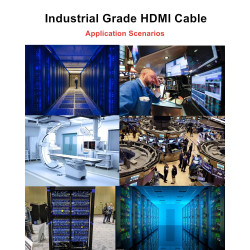 Ubluker 8K Câble HDMI 20M, Nylon tonné Câble Haute Vitesse HDMI® 4k 120Hz 2k 165Hz 8k 60Hz 12bit eARC ARC Dolby Atmos HDR10+ HDC
