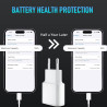 Chargeur USB C, 2 Pack 25W Prise USB C Rapide Secteur Mural Alimentation Adaptateur pour iPhone 17 16 15 14 13 12 11 Pro Max XR 