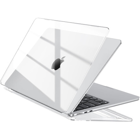 EooCoo Compatible avec Coque MacBook Air 13,6 Pouces M5 M4 M3 M2 2026 2025 2024 2022 Étui Rigide pour Mac Book Air 13,6" A3240 A