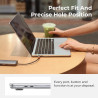 EooCoo Compatible avec Coque MacBook Air 13,6 Pouces M5 M4 M3 M2 2026 2025 2024 2022 Étui Rigide pour Mac Book Air 13,6" A3240 A