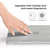 EooCoo Compatible avec Coque MacBook Air 13 Pouces M5 M4 M3 M2 2026 2025 2024 2022, A3449 A3240 A3113 A2681 avec Touch ID, Prote