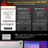 Eoocoo compatible avec coque macbook air 13,6 pouces m5 m4 m3 m2 2026 2025 2024 2022 étui rigide pour mac book air 13,6" a3449 a