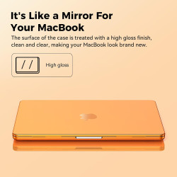 Eoocoo compatible avec coque macbook air 13,6 pouces m5 m4 m3 m2 2026 2025 2024 2022 étui rigide pour mac book air 13,6" a3449 a