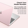 EooCoo Coque Compatible avec MacBook Air 13,6 Pouces M5 M4 M3 M2 A3449 A3113 A3240, 2022-2025 2026 Release avec Touch ID, Protec