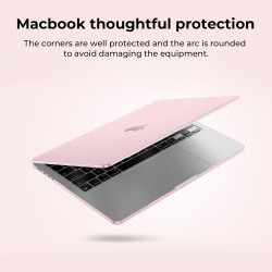 EooCoo Coque Compatible avec MacBook Air 13,6 Pouces M5 M4 M3 M2 A3449 A3113 A3240, 2022-2025 2026 Release avec Touch ID, Protec