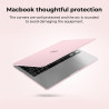 EooCoo Coque Compatible avec MacBook Air 13,6 Pouces M5 M4 M3 M2 A3449 A3113 A3240, 2022-2025 2026 Release avec Touch ID, Protec