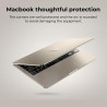 EooCoo Coque Compatible avec MacBook Air 13 Pouces M5 M4 M3 M2 A3449 A3113 A3240, 2022 2024 2025 2026, Protection Étui Rigide en