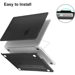 EooCoo Mat Coque Compatible avec MacBook Air 13 M5 M4 M3 M2 13,6 Pouces 2026 2025 2024 2022 (A3449 A3240 A3113 A2681) avec Touch