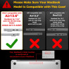 EooCoo Coque Compatible avec MacBook Air 13 M5 M4 M3 M2 13,6 Pouces 2026 2025 2024 2022 (A3240 A3113 A3449 A2681) avec Touch ID,