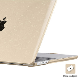 EooCoo Coque Compatible avec MacBook Air 13,6 Pouces M5 A3449 M4 A3240 M3 A3113 M2 2026 2025-2022 avec Touch ID, Protection Étui