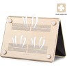 EooCoo Coque Compatible avec MacBook Air 13,6 Pouces M5 A3449 M4 A3240 M3 A3113 M2 2026 2025-2022 avec Touch ID, Protection Étui