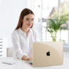 EooCoo Coque Compatible avec MacBook Air 13,6 Pouces M5 A3449 M4 A3240 M3 A3113 M2 2026 2025-2022 avec Touch ID, Protection Étui