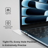 EooCoo Coque Compatible avec MacBook Air 13,6 Pouces M5 A3449 M4 A3240 M3 A3113 M2 2026 2025-2022 Mac 13 Protection Étui Rigide 