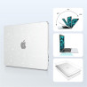 EooCoo Coque Compatible avec MacBook Air 13,6 Pouces M5 A3449 M4 A3240 M3 A3113 M2 A2681 2026 2025-2022 Mac 13 Protection Étui R