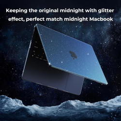EooCoo Coque Compatible avec MacBook Air 13,6 Pouces M5 A3449 M4 A3240 M3 A3113 M2 2026 2025 2024 2022 Mac 13 Protection Étui Ri