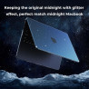 EooCoo Coque Compatible avec MacBook Air 13,6 Pouces M5 A3449 M4 A3240 M3 A3113 M2 2026 2025 2024 2022 Mac 13 Protection Étui Ri