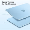 EooCoo Coque Compatible avec MacBook Air 13,6 Pouces M5 M4 M3 M2 2026 2025 2024 2022 Liquid Retina 13,6" Étui Rigide (A3449 A324