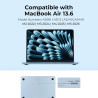 EooCoo Coque Compatible avec MacBook Air 13,6 Pouces M5 M4 M3 M2 2026 2025 2024 2022 Liquid Retina 13,6" Étui Rigide (A3449 A324
