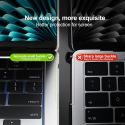 EooCoo Coque Compatible avec MacBook Air 13,6 Pouces M5 M4 M3 M2 2026 2025 2024 2022: Liquid Retina 13,6" A3449 A3240 A3113 [Ide